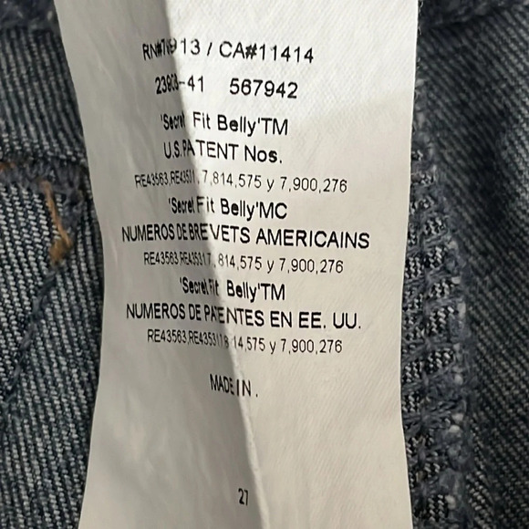 AG Adriano Goldschmied Secret Fit Belly Skinny Maternity Jeans - Size 27R - Picture 9 of 9